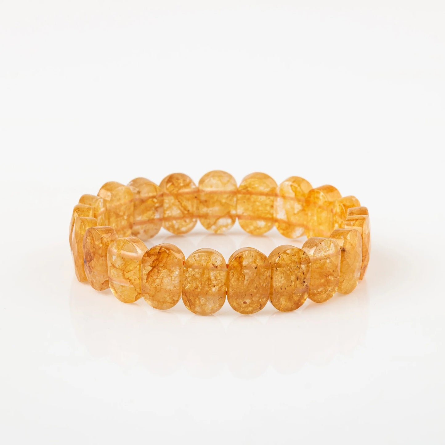 Hemios® Sitrin Doğal Erkek Para Ve Zenginlik Bilekliği