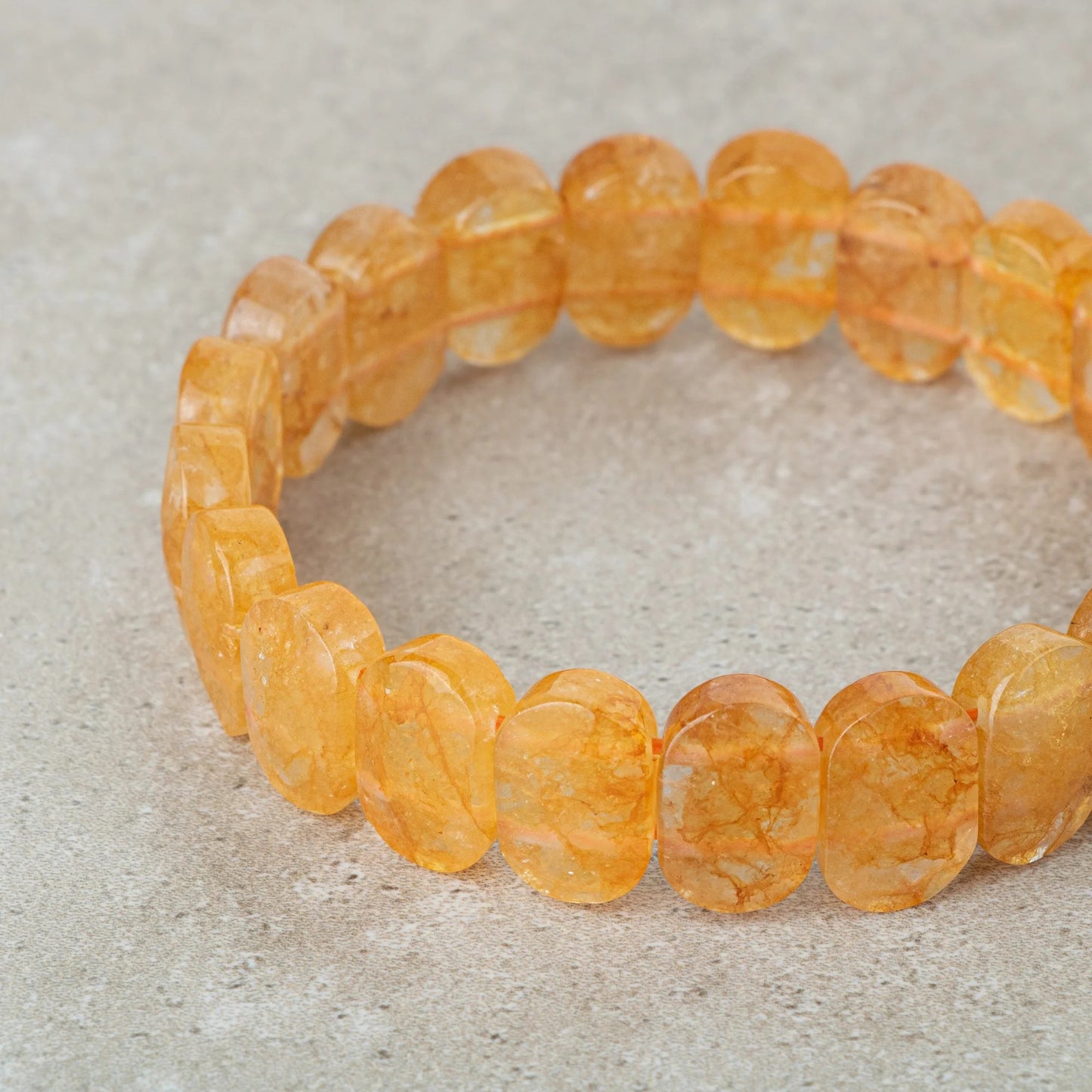 Hemios® Sitrin Doğal Erkek Para Ve Zenginlik Bilekliği